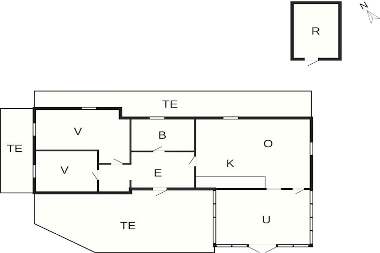 5 persoons vakantie huis in Glesborg-Plattegrond