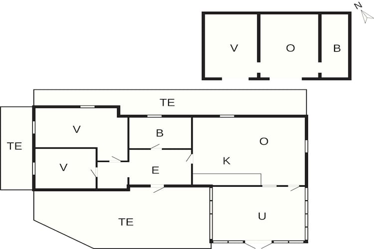 5 persoons vakantie huis in Glesborg-Plattegrond