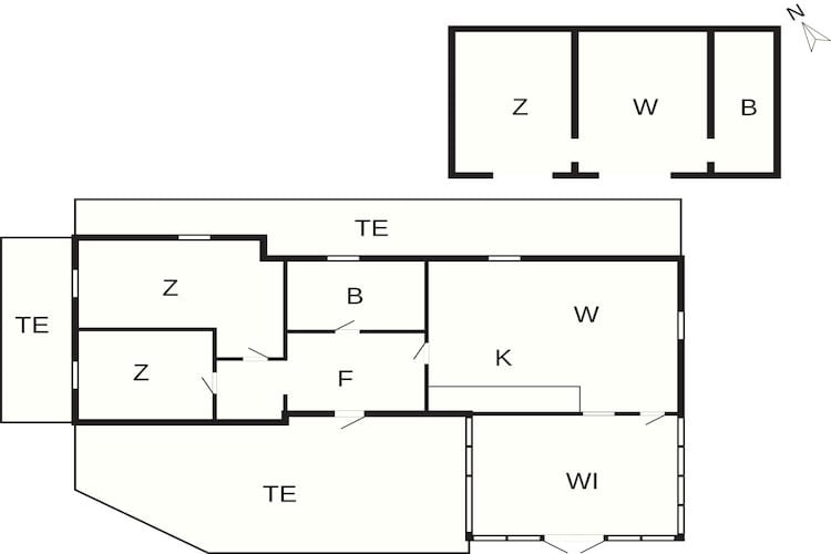5 persoons vakantie huis in Glesborg - Plattegrond