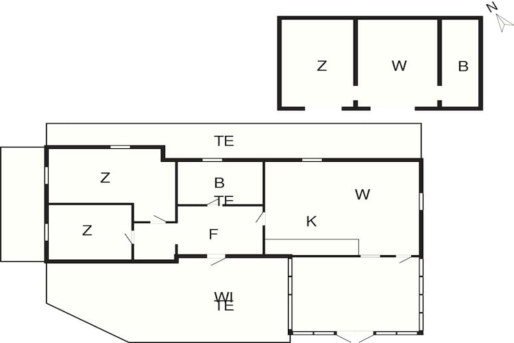 5 person holiday home in Glesborg - Floor plan