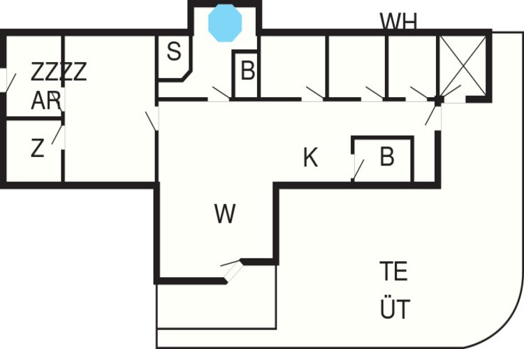 12 persoons vakantie huis in Ebeltoft-Plattegrond