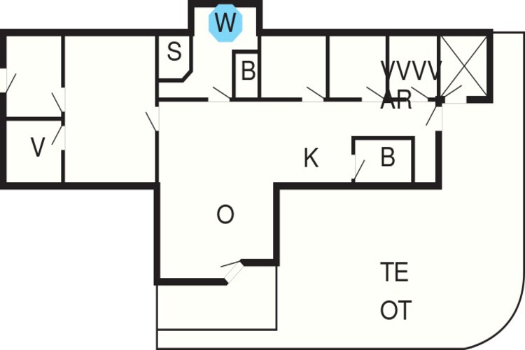 12 persoons vakantie huis in Ebeltoft-Plattegrond