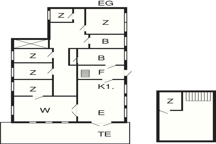 10 persoons vakantie huis in Thisted-Plattegrond