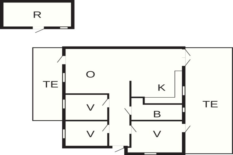 6 persoons vakantie huis in Gilleleje - Plattegrond