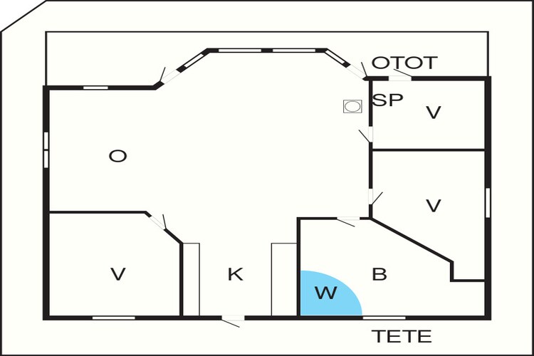 6 persoons vakantie huis in Ulfborg-Plattegrond