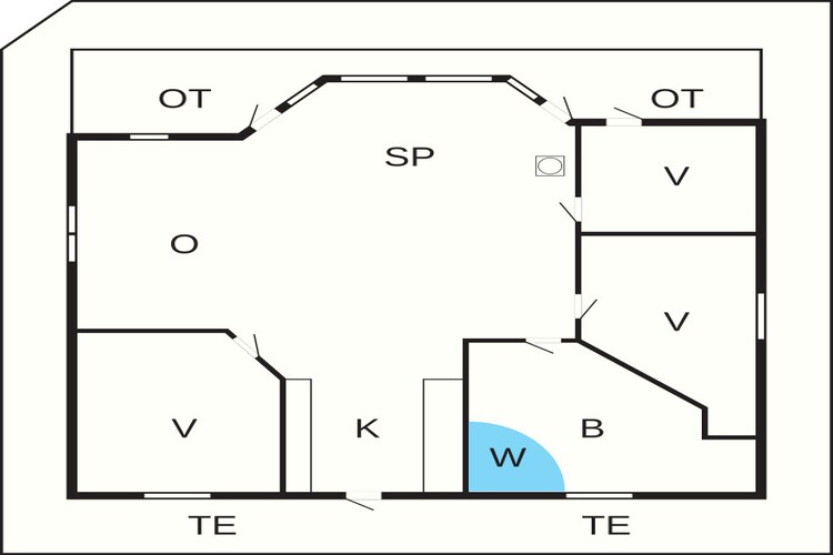 6 persoons vakantie huis in Ulfborg - Plattegrond