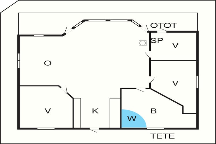 6 person holiday home in Ulfborg - Floor plan