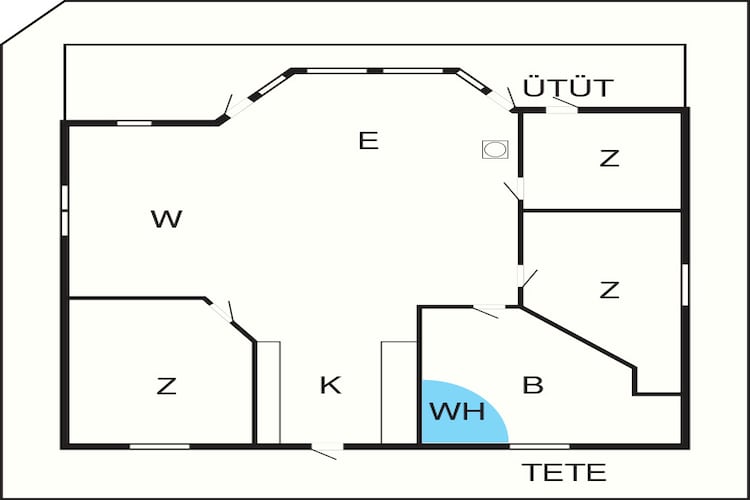 6 person holiday home in Ulfborg - Floor plan