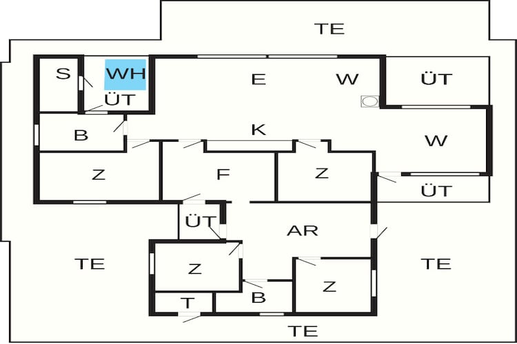 12 persoons vakantie huis in Haderslev-Plattegrond