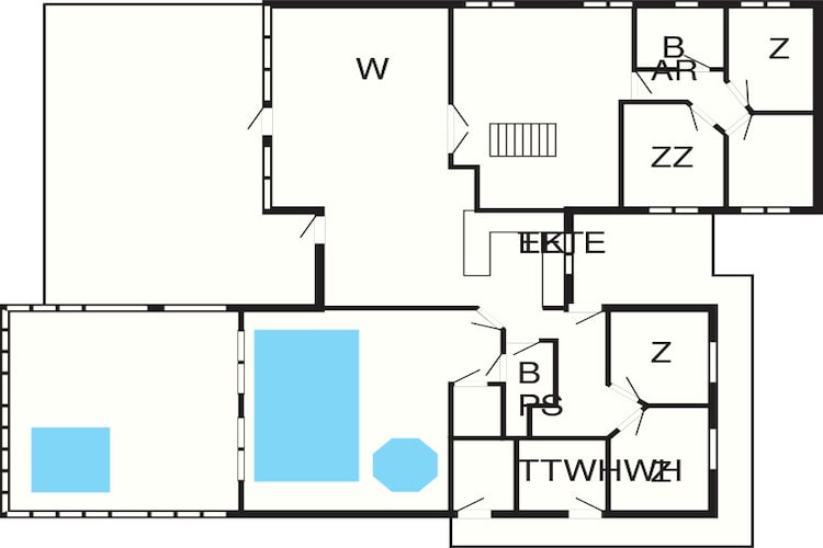 14 persoons vakantie huis in Vejby-Plattegrond
