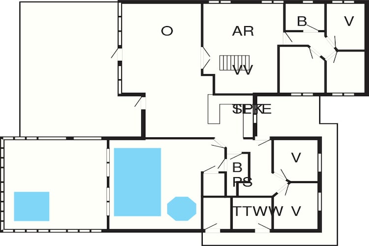 14 persoons vakantie huis in Vejby-Plattegrond