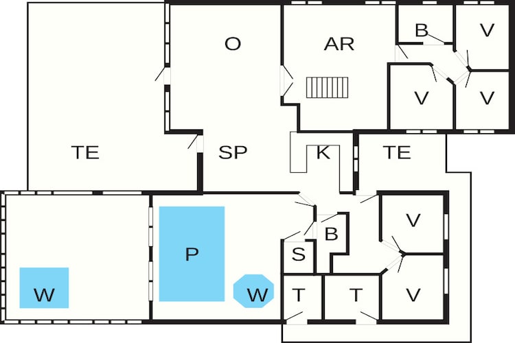 14 persoons vakantie huis in Vejby-Plattegrond