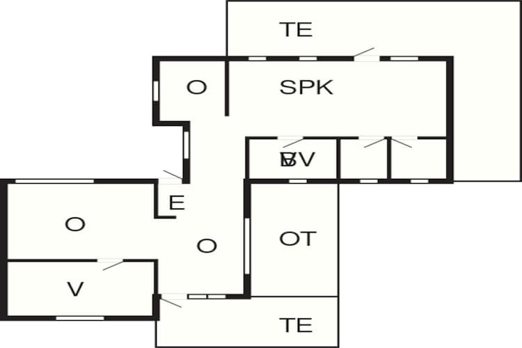8 person holiday home in Storvorde-Floor plan