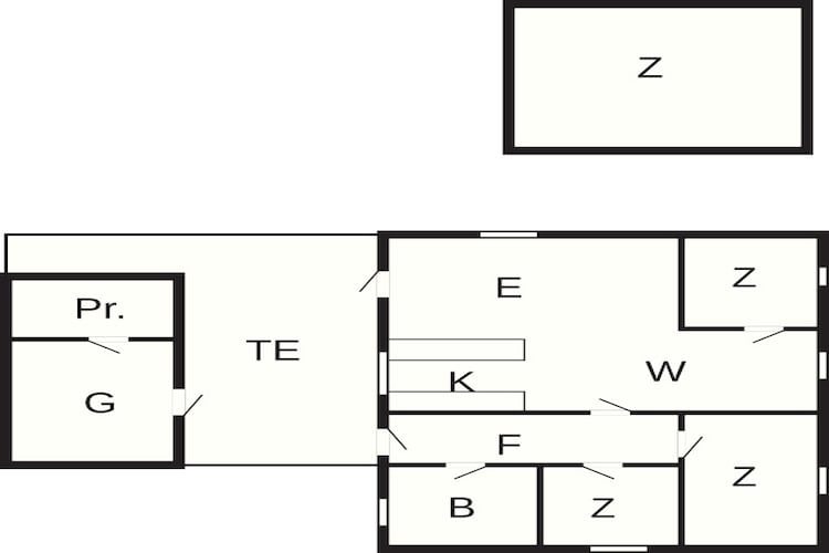6 persoons vakantie huis in Hemmet - Plattegrond