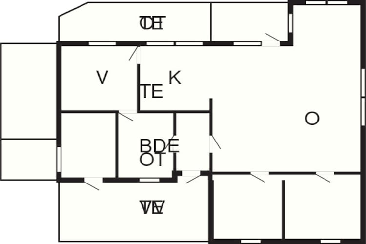 6 Personen Ferienhaus in Aure-By Traum-Grundriss