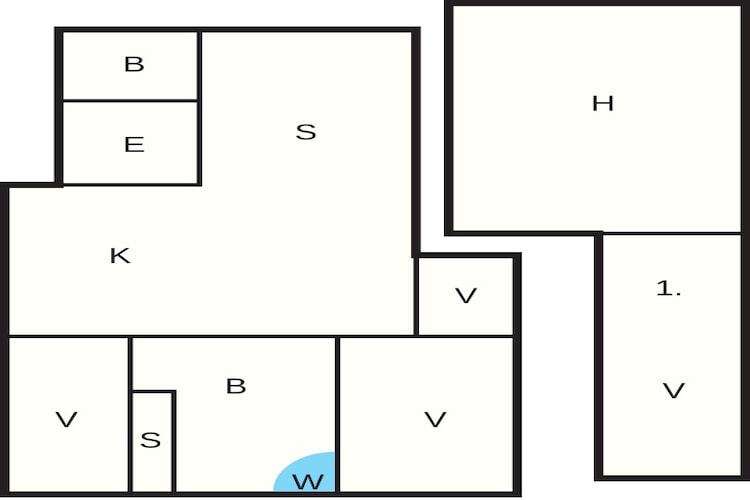 8 persoons vakantie huis in Løkken-By Traum - Plattegrond