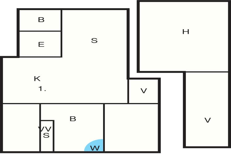 8 persoons vakantie huis in Løkken-By Traum - Plattegrond