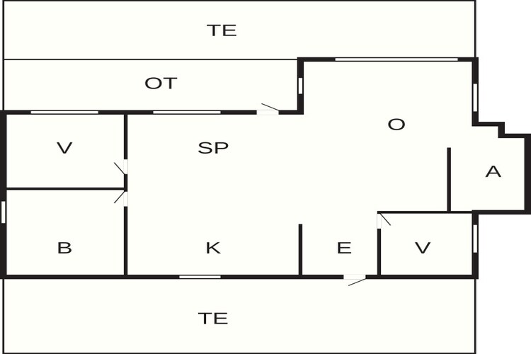 6 persoons vakantie huis in Hadsund-By Traum - Plattegrond