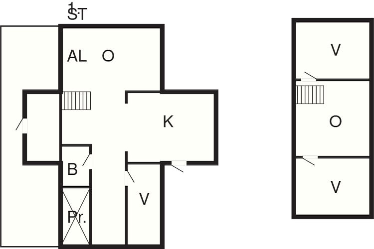 Maison de vacances pour 5 a LINDERÖD-By Traum-Plan d'étage