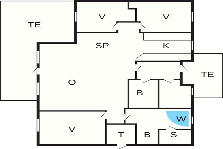 Schilderachtig verblijf bij de golfclub - Plattegrond