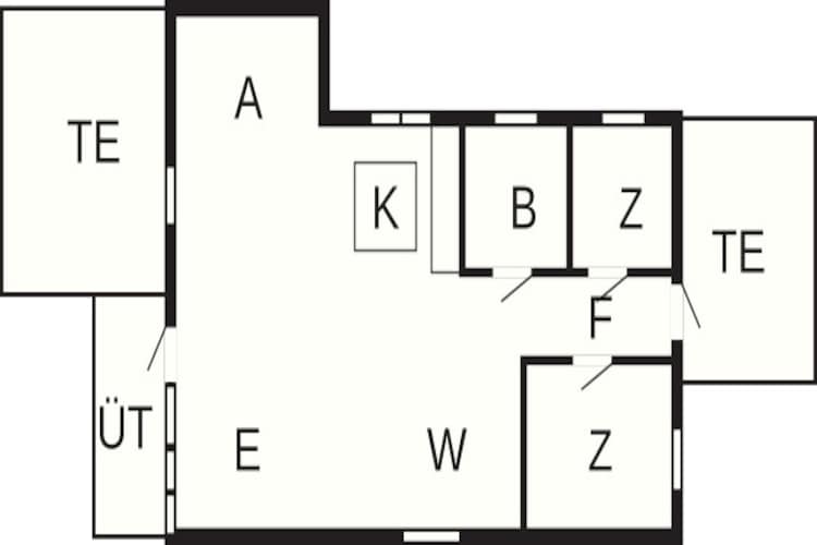 Maison de vacances pour 5 a Jægerspris-By Traum - Plan