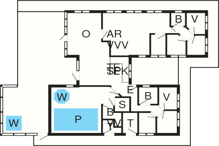 18 person holiday home in Blåvand-Floor plan