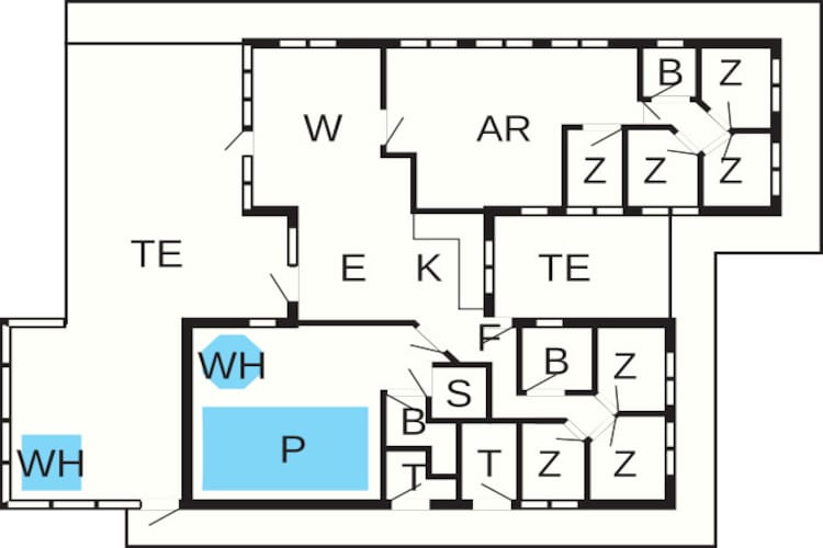 Luxe retraite in Blavand -- By Traum Ferienwohnungen-Plattegrond