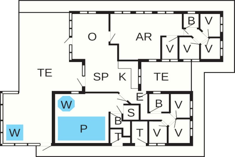 Luxe retraite in Blavand -- By Traum Ferienwohnungen-Plattegrond