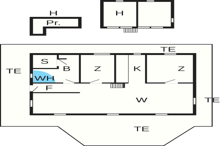 6 person holiday home in Hals - Floor plan