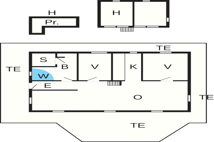 6 person holiday home in Hals - Floor plan