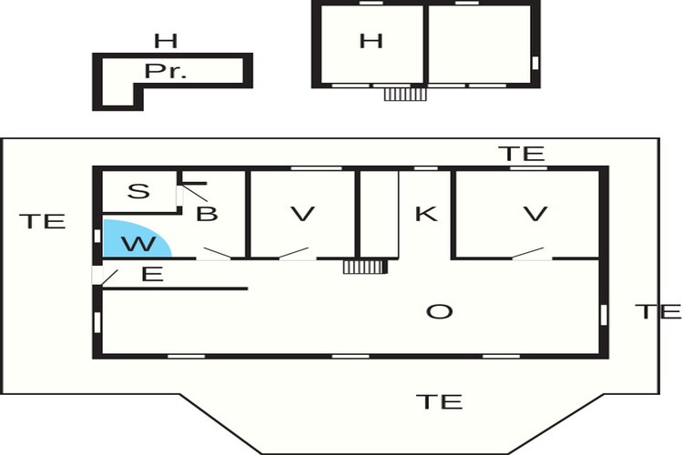 6 person holiday home in Hals - Floor plan