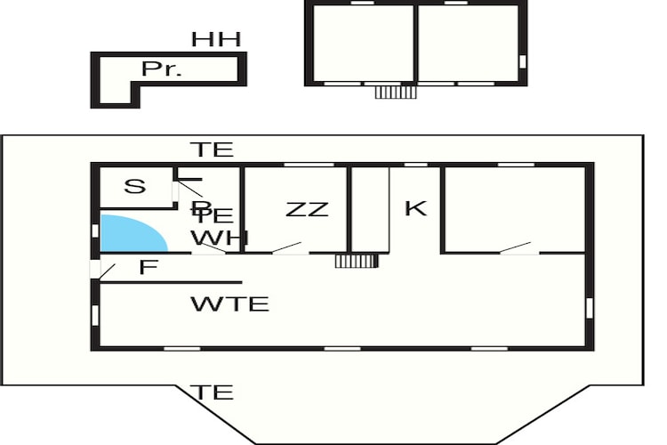 6 persoons vakantie huis in Hals - Plattegrond