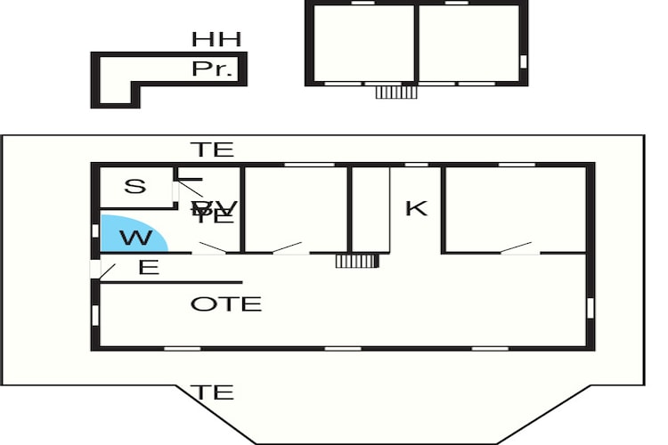 6 persoons vakantie huis in Hals - Plattegrond