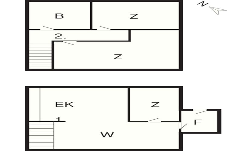 6 person holiday home in Rømø-By Traum - Floor plan
