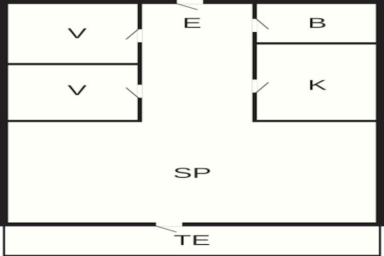 4 person holiday home in Hjørring-By Traum - Floor plan
