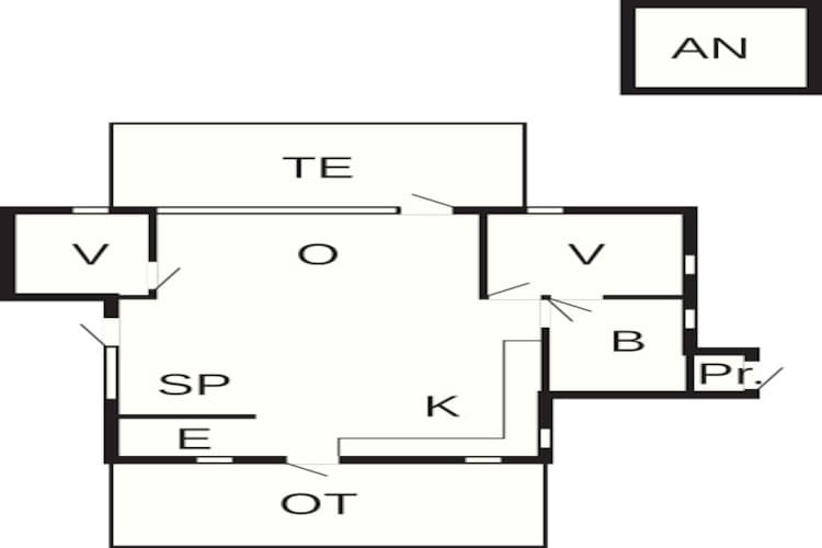 Gerestaureerd strandhuis -- By Traum Ferienwohnungen-Plattegrond