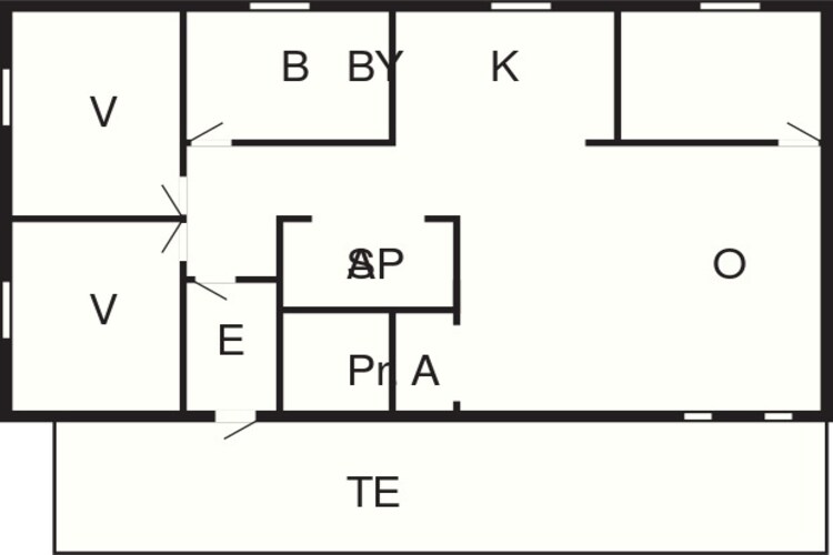 8 person holiday home in Storvorde-Floor plan