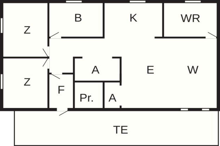 8 person holiday home in Storvorde-Floor plan