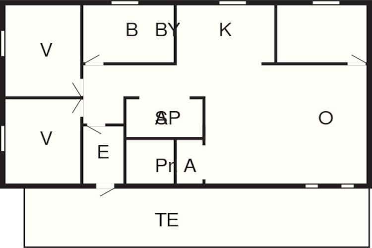 Maison de vacances pour 8 a Storvorde - Plan
