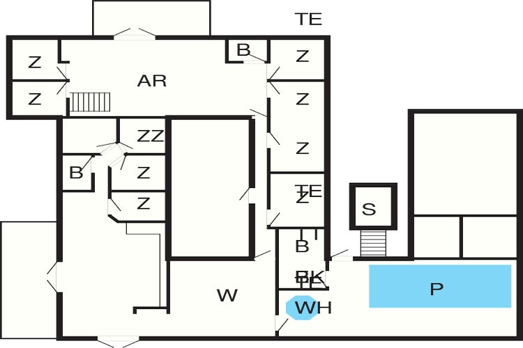 28 person holiday home in Ringkøbing-Floor plan