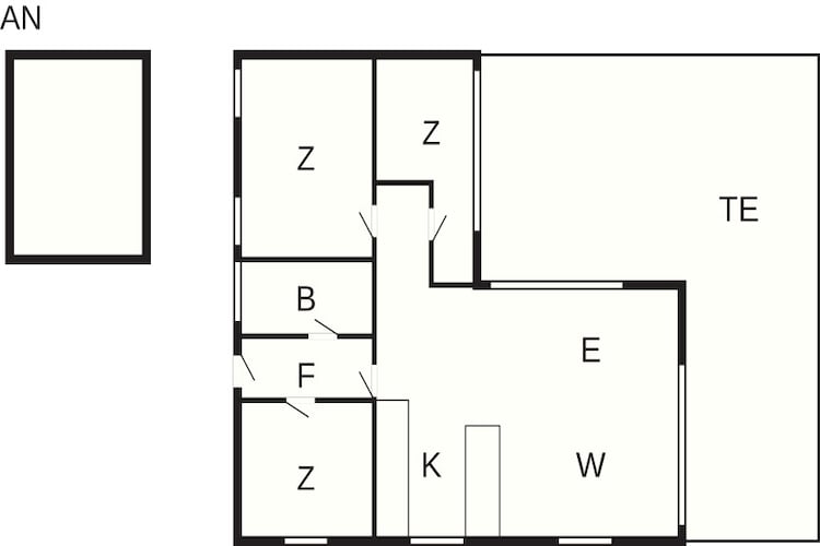 6 persoons vakantie huis in Karrebæksminde-Plattegrond
