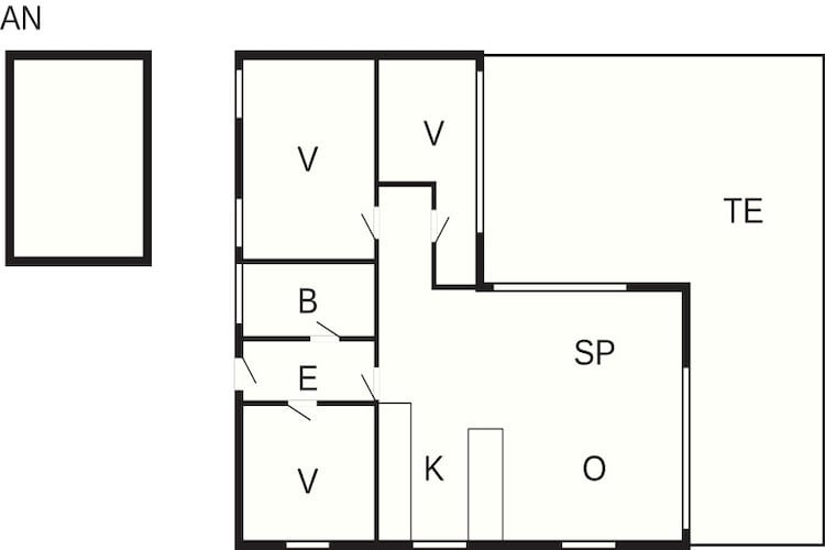 6 persoons vakantie huis in Karrebæksminde-Plattegrond