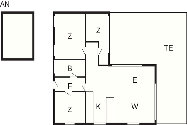 6 persoons vakantie huis in Karrebæksminde - Plattegrond