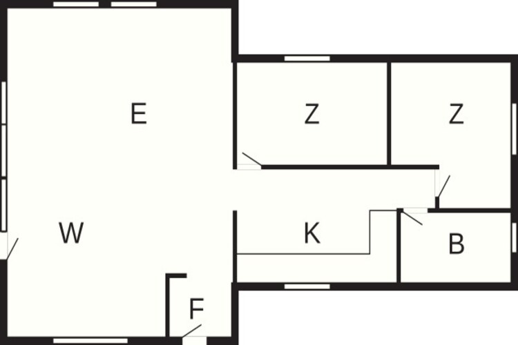 Maison de vacances pour 4 a Hals-By Traum - Plan