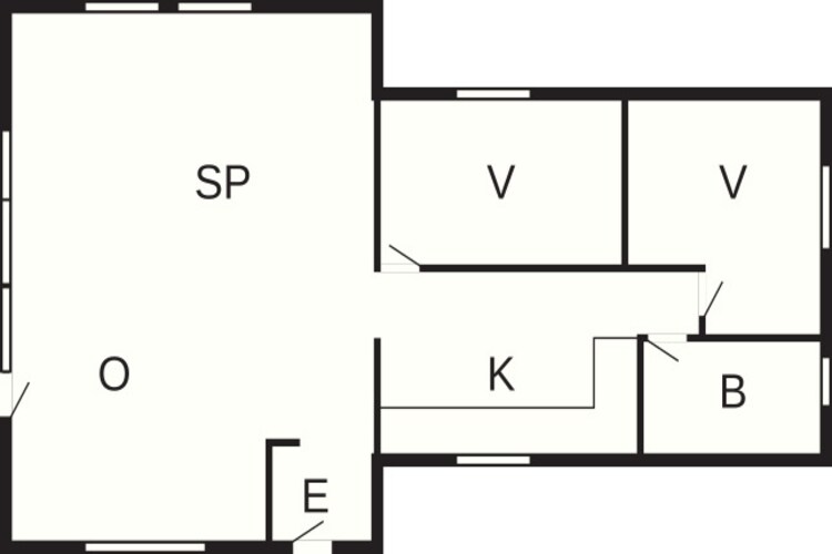 Maison de vacances pour 4 a Hals-By Traum - Plan