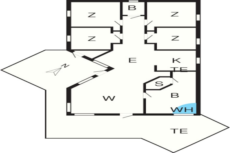 Strandparadijs in Snogebaek -- By Traum Ferienwohnungen-Plattegrond