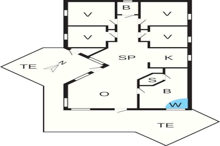 Strandparadijs in Snogebaek -- By Traum Ferienwohnungen-Plattegrond