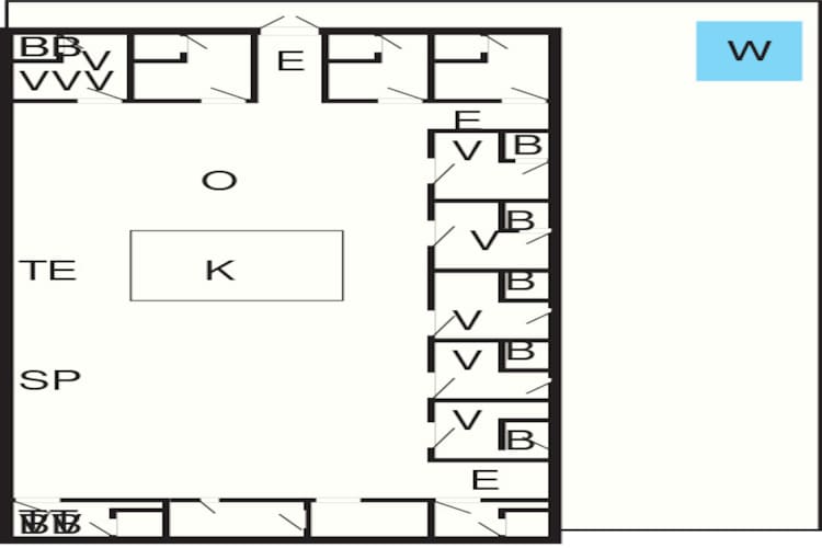 22 person holiday home in Løkken-By Traum-Floor plan
