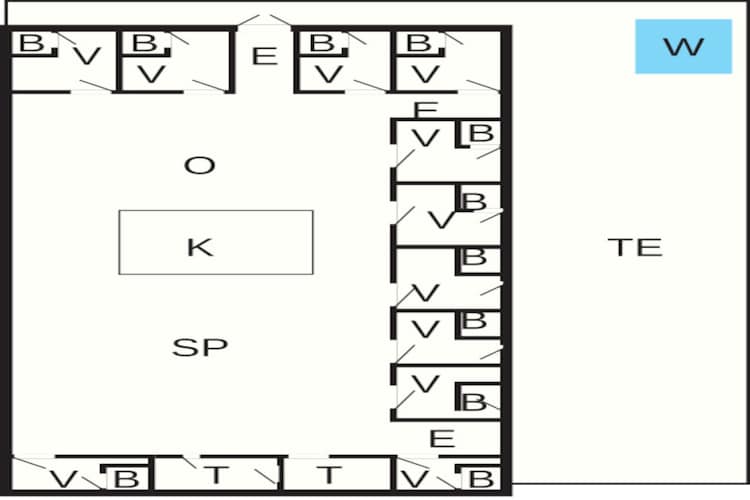 22 persoons vakantie huis in Løkken-By Traum-Plattegrond