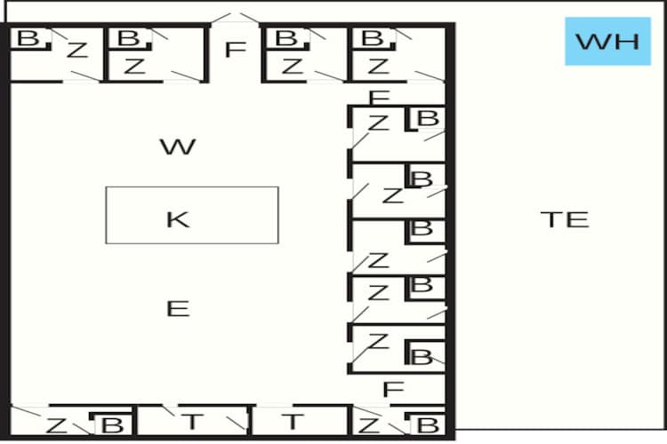 22 persoons vakantie huis in Løkken-By Traum - Plattegrond